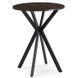 Стол MEBEL ELITE LAUREN 60X60 Орех/черный