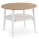 Журнальний столик MEBEL ELITE PAULO 60x60 Дуб/білий