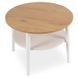 Журнальний столик MEBEL ELITE PAULO 60x60 Дуб/білий