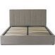 Кровать двуспальная бархатная MEBEL ELITE PANAMA Velvet 160x200 см Серый