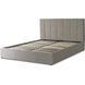 Кровать двуспальная бархатная MEBEL ELITE PANAMA Velvet 160x200 см Серый
