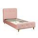 Кровать односпальная бархатная 90x200 MEBEL ELITE MIKEL Velvet Розовый