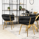 Стул поворотный бархатный MEBEL ELITE RUBI Velvet Черный