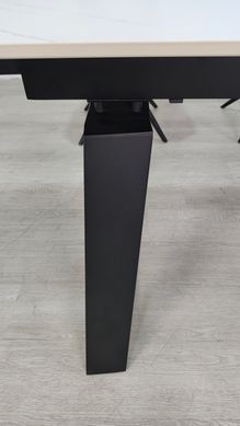 Стіл розкладний BERNARD CERAMIC Intarsio 140(200)*90 білий мат/чорний фотографія