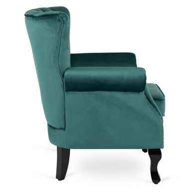 Крісло м'яке оксамитове MEBEL ELITEMALLO Velvet Зелений фотографія