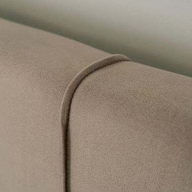 Ліжко двоспальне оксамитове 140x200 MEBEL ELITE TINGA Velvet Беж фотографія