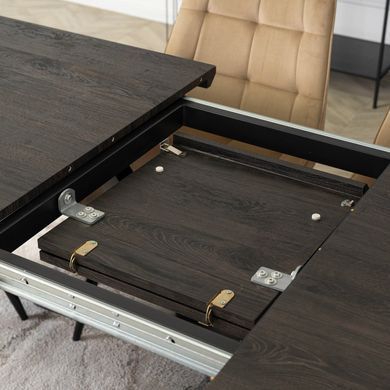 Стол раскладной MEBEL ELITE HAMILTON 160(200)х90 Черный фотография