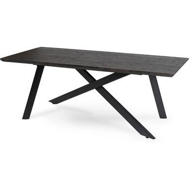 Стол раскладной MEBEL ELITE HAMILTON 160(200)х90 Черный фотография