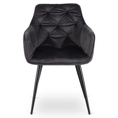 Стілець MEBEL ELITE MODESTO Velvet Чорний фотографія