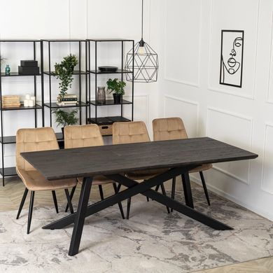 Стол раскладной MEBEL ELITE HAMILTON 160(200)х90 Черный фотография
