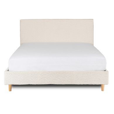 Ліжко двоспальне MEBEL ELITE KIOTO 140x200 см Кремовий фотографія