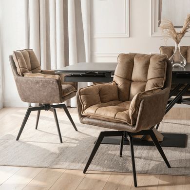 Стул поворотный MEBEL ELITE ISLA Коричневый фотография