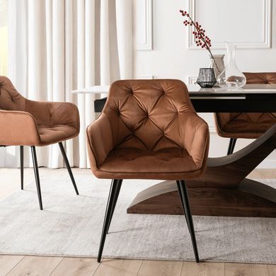 Стул MEBEL ELITE MODESTO Velvet Рыжий фотография