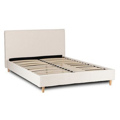 Ліжко двоспальне MEBEL ELITE KIOTO 140x200 см Кремовий фотографія