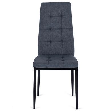 Комплект стол раскладной MEBEL ELITE CLARK 120(160)х80 см Дуб артизан/черный +4 стула TEX Темно серый фотография