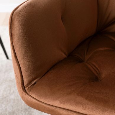 Стул MEBEL ELITE MODESTO Velvet Рыжий фотография