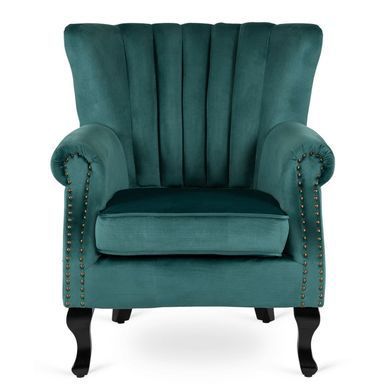 Крісло м'яке оксамитове MEBEL ELITEMALLO Velvet Зелений фотографія