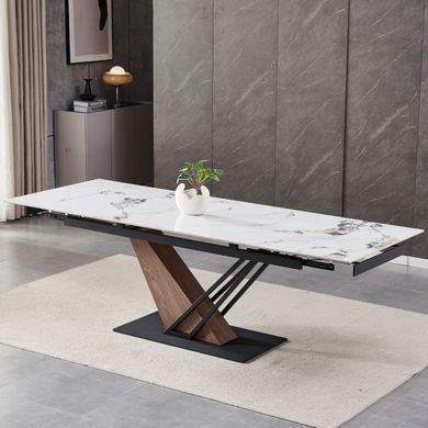 Стол раскладной MEBEL ELITE REX 180(240)х90 см Белый/ дуб фотография
