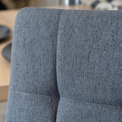 Комплект стол раскладной MEBEL ELITE CLARK 120(160)х80 см Дуб артизан/черный +4 стула TEX Темно серый фотография