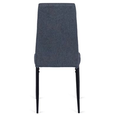 Комплект стол раскладной MEBEL ELITE CLARK 120(160)х80 см Дуб артизан/черный +4 стула TEX Темно серый фотография