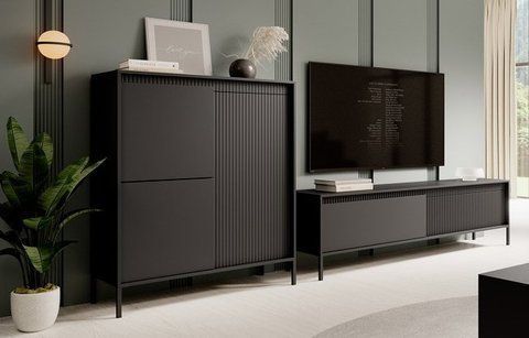 Стенка Perfect Home Сенсо / Senso B Черный фотография