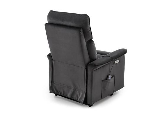 Кресло раскладное SEMIR 2 Velvet Halmar Черный фотография