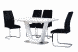 Стіл розкладний TML-770-1 VETRO 140x85 Матовий Білий