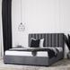 Ліжко двоспальне оксамитове 160x200 MEBEL ELITE MARI Velvet Сірий