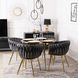 Стул бархатный MEBEL ELITE CAPI Velvet Серый / Золотой