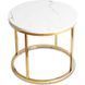 Журнальний столик CLIFF MEBEL ELITE 53x53 Білий мармур