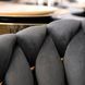 Стул бархатный MEBEL ELITE CAPI Velvet Серый / Золотой