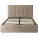 Кровать двуспальная бархатная MEBEL ELITE PANAMA Velvet 140x200 см Бежевый