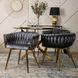 Стул бархатный MEBEL ELITE CAPRI Velvet Серый / Золотой