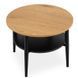 Журнальний столик MEBEL ELITE PAULO 60x60 Дуб/чорний
