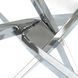 Стіл MEBEL ELITE SALLO 2 100х100 см Прозорий/Хром