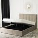 Кровать двуспальная бархатная MEBEL ELITE PANAMA Velvet 140x200 см Бежевый
