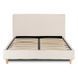 Ліжко двоспальне MEBEL ELITE KIOTO 140x200 см Кремовий