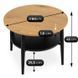Журнальний столик MEBEL ELITE PAULO 60x60 Дуб/чорний