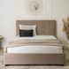 Ліжко двоспальне оксамитове 140x200 MEBEL ELITE TINGA Velvet Беж