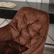 Стул офисный поворотный бархатный MEBEL ELITE MILAN Velvet, Красный / Золотой