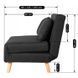 Диван розкладний MEBEL ELITE MARRY 2 тканина Чорний