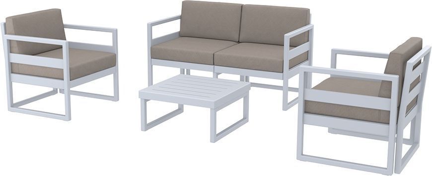 Комплект меблів для тераси Siesta Onto Mykonos Lounge Set Gray Сірий