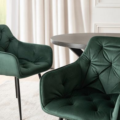 Стілець MEBEL ELITE MODESTO Velvet Зелений фотографія