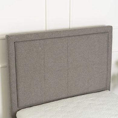 Ліжко односпальне оксамитове MEBEL ELITE ELIF Velvet 90x200 см з додатковим спальним місцем Сірий фотографія