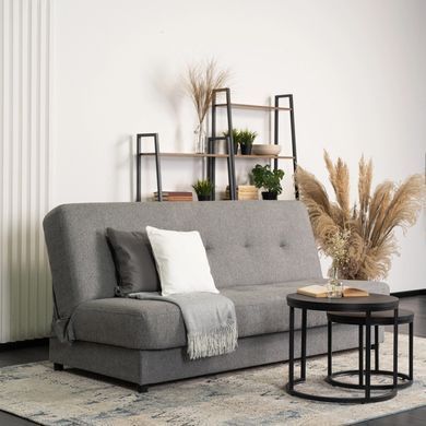 Набор из 2х раскладных диванов. MEBEL ELITE ARUBA 188 см Серый фотография