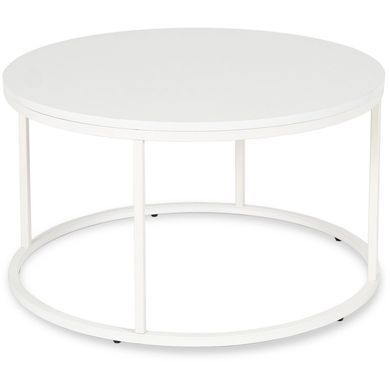 Журнальний столик ALICE MAX MEBEL ELITE 80x80 Білий фотографія
