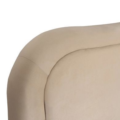 Ліжко двоспальне MEBEL ELITE HAGA Velvet 160x200 см Кремовий фотографія