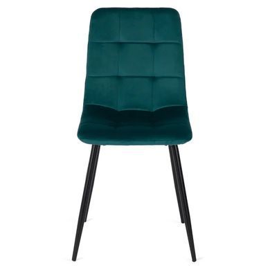 Стілець оксамитовий MEBEL ELITE PERU Velvet, Бірюзовий фотографія