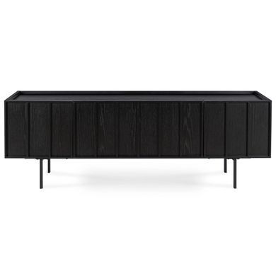 ТВ Тумба MEBEL ELITE BERGAMO 160 Чорний фотографія