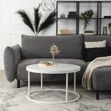 Журнальний столик ALICE MAX MEBEL ELITE 80x80 Білий фотографія